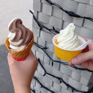 ヌーベル梅林堂 岡谷本店 濃厚バニラとチョコのミックス
濃厚バニラ