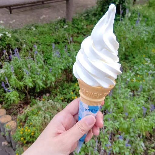 かんてんぱぱガーデン ソフトクリーム小屋 すずらんソフト