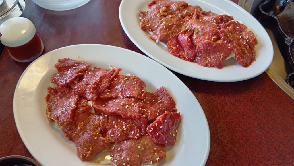 焼肉南大門の牛赤身