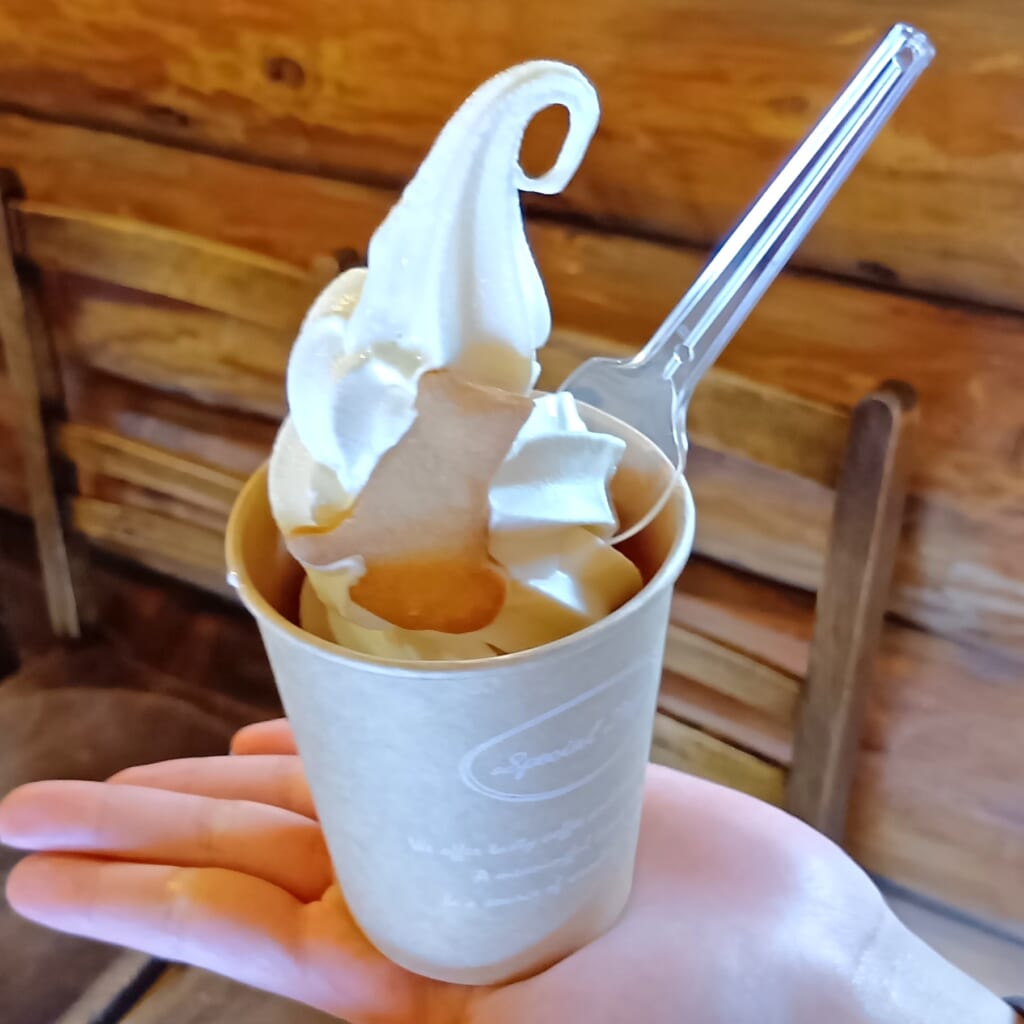 カワノホトリcafe ソフトクリーム